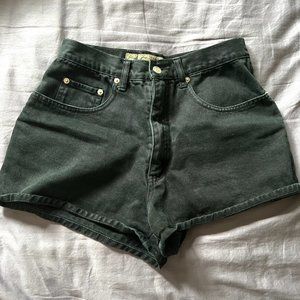 Vintage Black Denim Shorts